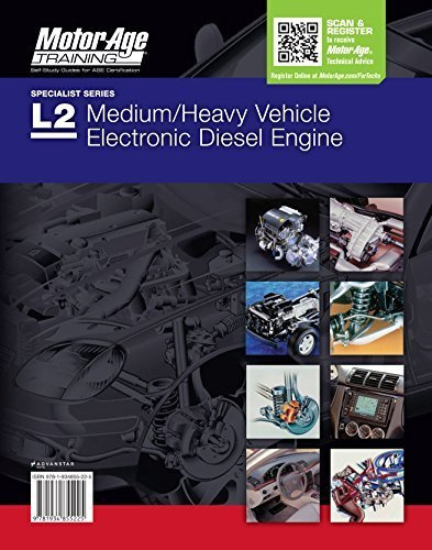 ASE Test Prep L2 - Medium/heavy Vehicle Electronic Diesel Engine Diagnostic Specialist Study Book (Motor Age Training) Paperback 2013