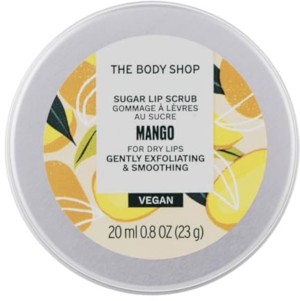 The Body Shop Lippenpeeling mit Mango, 20 ml – sanftes Peeling für weiche Lippen, feuchtigkeitsspendend & belebend