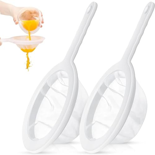 Pack de 2 Filtros de Malla Ultrafina, Filtro de Malla Fina Para Leche de Soja, Filtro de Malla Fina Para Jugos, Filtro de Malla Fina(Malla 200 + Malla 400)