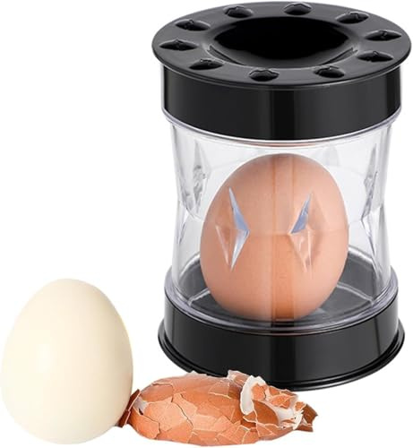 Éplucheur d'œufs durs, coquillage d'œuf à la coque, ouvre-coquille d'œuf pour œufs durs, convient pour les œufs durs et l'outil d'ouverture de coquille d'œuf de caille, secouez pour ouvrir facilement