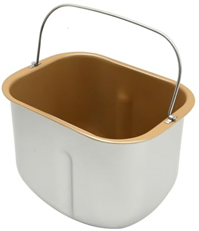 Saihisday Bread Machine Baking Bucket (Rectangle), Bread Plate Household, Bread Baking Pan, 7.7 D x 5.6 W x 6 H, Capacity 2LB
