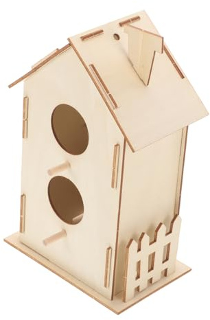 BESPORTBLE Kit De Casa De Pájaros De Madera Para Juguete De Casa De Pájaros Manualidades Para Juguetes Para Pintura Para Manualidades Para Casas De