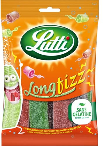 L'ouTTI – Bonbons Longfizz Piquants aux Fruits, Explosion Acidulée et Saveur Intense (Sachet 200g) - Lot de 4 - vendu par Lot