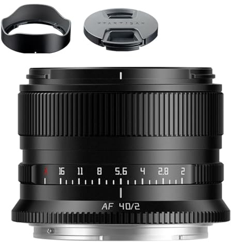 TTartisan 40 mm F2 AF Vollformat-Festbrennweitenobjektiv für Nikon Z-Mount Z50, Z30, Z6, 27, Z50, Z5, Z611, Z7II, Z9