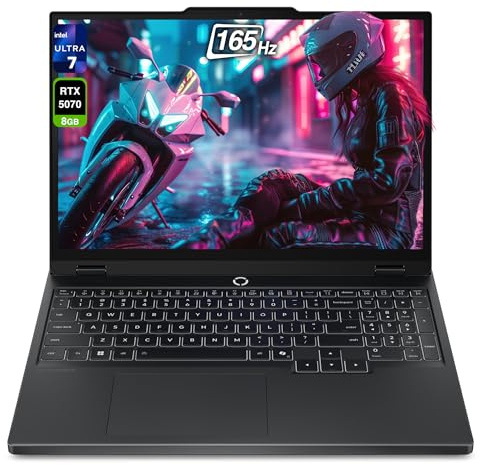 Lenovo Legion 5i Gen 10 Gaming Laptop, Intel Ultra 7-255HX, 16 GB DDR5 RAM, 2 TB PCIe SSD, 15.1 WQXGA (2560x1600) Display, Nvidia G-Force RTX 5070, 24-Zone RGB Keyboard, W11 Home, Eclipse Black