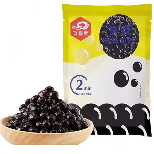 Tapioca Pearls | Bubble Tea Suitable for milk tea, bubble tea, desserts and ice cream products Smoothie Iced Coffee – chewy and elastic Soft Chewy & Incredible (Original Flavor 500 g)