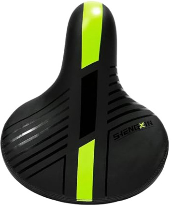 Oshhni Selle de vélo pour Homme et Femme, Accessoire de Cyclisme de Remplacement, résistante à l'usure, Facile à Installer, pour vélo de Route et de, Vert