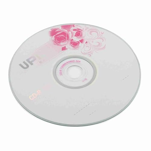Wakects CD R en Blanco de 730 MB, Discos Grabables 52X Medios Grabables CD en Blanco para Almacenar Imágenes Digitales Datos Musicales (50 Uds.)