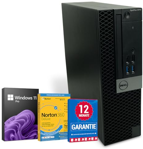 Dell OptiPlex 5040 PC Computer Intel Core i5-6500@ bis zu 3,6 GHz 8 GB 256 GB SSD mit Windows 11 Pro & GRATIS Bluetooth, WLAN & Antiviren-Software inkl. 12 Monate Garantie (Generalüberholt)