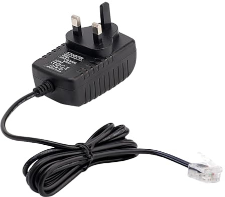 Power Supply Charger Adapter 7.5V 300mA Replacement Cable Lead Fit for BT Digital Cordless Home Telephones Black 1.2M Cable (Item Code: 066270)