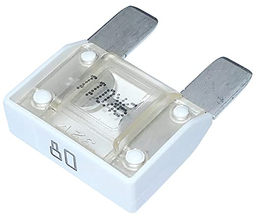 AERZETIX - C10061 - Maxi - autosicherungen - 29 mm sicherung - 80A 6V 12V 24V 32V - farbe weiß - für auto und LKW