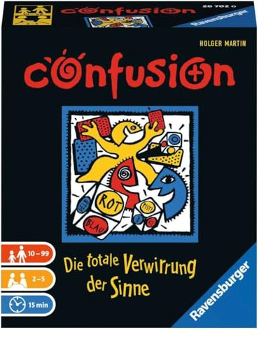 Ravensburger Familienspiel Confusion - Reaktionsspiel ab 10 Jahre | Spiel für 2-5 Spieler, Würfelspiel für Erwachsene und Kinder, Geschenk für Jungen und Mädchen