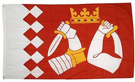 Bandiera/Bandiera Finlandia nordkarelien + GRATIS Sticker, bandiera fritze®, Hissflagge 90 x 150 cm
