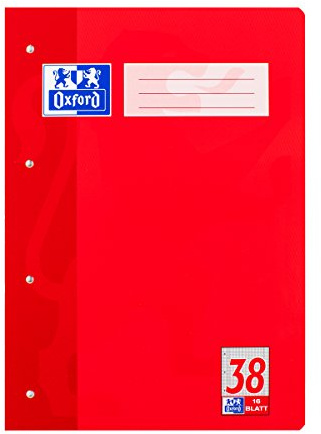 Oxford 100050318 Heft A4 / 16 Blatt Lineatur 38
