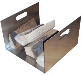 Holzkorb Stila 5 aus Edelstahl