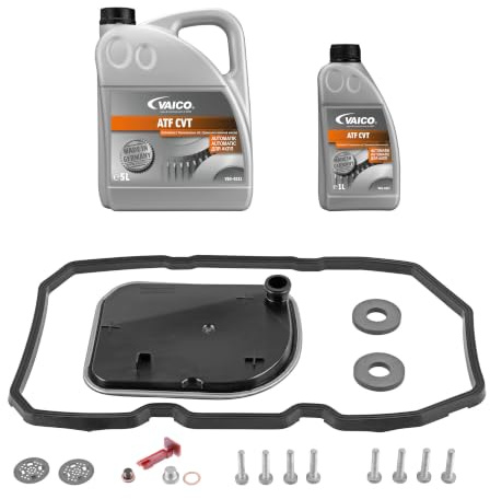VAICO V30-2252 FILTERSATZ MIT 6 LITER ÖLWECHSEL AUTOMATIKGETRIEBE CVT 722.8 PASSEND FÜR W169 W245 EXPERT KIT | Kompatibel mit: MERCEDES-BENZ A-CLASS, B-CLASS Sports Tourer