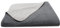 ZOLLNER Kuscheldecke zweifarbig in 150x200 cm - kuschelige Sofadecke in grau - waschbar bis 40°C - langlebiges Mischgewebe - Hotelwäschequalität - Oeko Tex® Zertifiziert