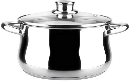 MAGEFESA Ideal – La Familia de Productos Ideal está Fabricada en Acero Inoxidable 18/10, Compatible con Todo Tipo de Fuego. Fácil Limpieza y Apta lavavajillas. (Olla, 18_cm)