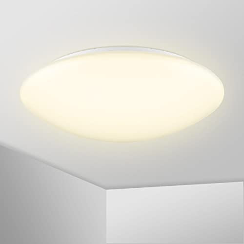 LED Deckenleuchte Classic mit HF Sensor 24W Ø380mm 3000K Warmweiß Innenbeleuchtung mit Bewegungsmelder Aufputzleuchte Wandleuchte für Treppenhaus Keller Dachboden…