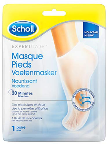 Scholl Masque Pieds Nourrissant à l'Huile de Macadamia 1 Paire