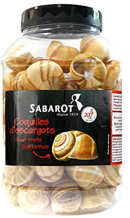 Sabarot - Coquilles d'escargots Helix n°8 - Pot de 96 pièces