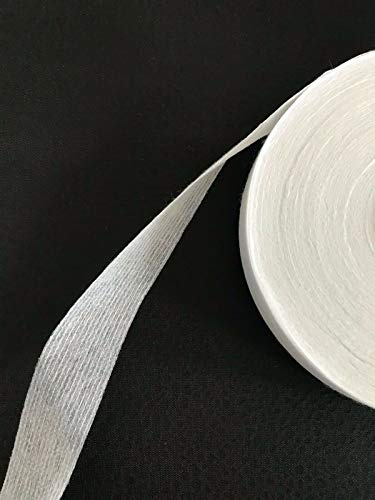 Slantastoffe 100 m Nahtband Kantenband Formband (Weiß, 30mm)