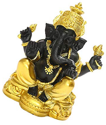 Cabilock Elefantengott Statue Aus Resin Elefantengott Dekoration Für Desktop Ornament Im Buddhistischen Stil Für Heim Und Büro