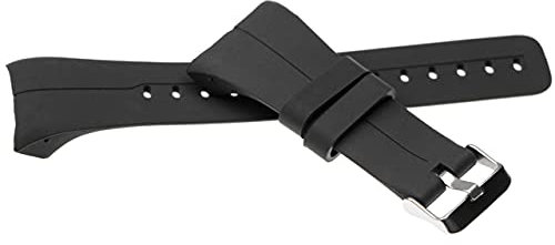 vhbw Ersatz Armband kompatibel mit Polar M400, M430 Fitnessuhr, Smartwatch - 14,5 + 8,9 cm Silikon schwarz