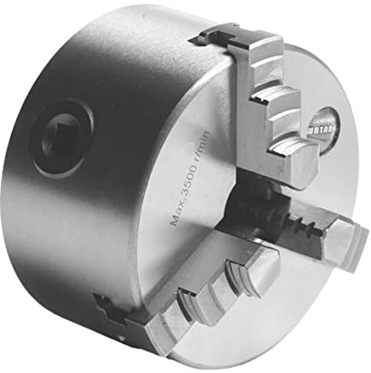 Dreibacken-Drehfutter Basic Ø 160 mm zylindrische Aufnahme 130 mm Guss