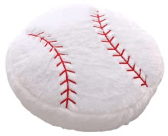 OPHRBU Baseball Sports Pillow Fluffy Soft Throw Pillow Toy ，14 Durable Sport Baseball Plush Toys,Plush Toys Gift for Kids Boy Girls Children Room Decoration