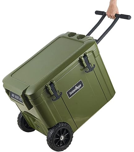 ZCBYBT Portable Car Refrigerator 12/24V High Capacity Vehicle Fridge, for Camping Outdoor Indoor Campervan Boat,55L
