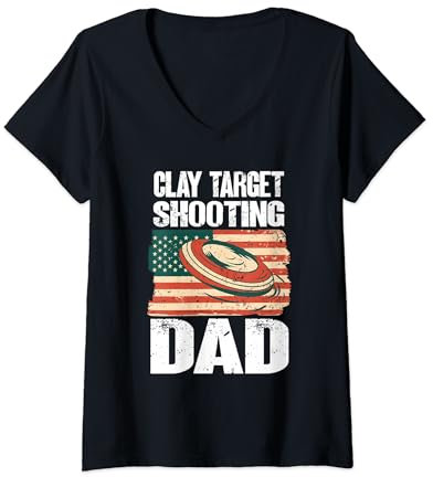 Lustiges Tontauben schiessen Outfit- Tontauben schiessen T-Shirt mit V-Ausschnitt