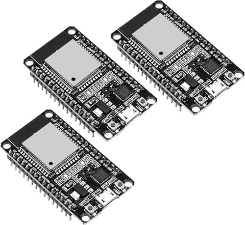 Binghe 3 pezzo ESP con CP2102 Chip Moduli ESPS schede di sviluppo 2.4 GHz Dual Core WLAN WiFi + Bluetooth 2 in 1 Microcontroller compatibile con Arduino