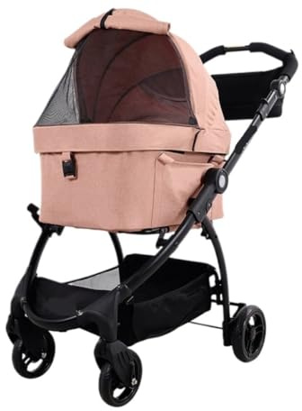 Hundewagen Hundebuggy Katzenwagen Reise-Haustier-Kinderwagen, 3-in-1-Hundewagen, Haustiertransporter, Hundewagen Für Kleine, Mittelgroße Hunde, Katzen, Bis Zu 20 Kg Haustier-Kinderwagen Hund Kinderwag