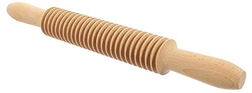 COLLBATH Rullo Tagliapasta in Legno per Pasta Artigianale, Mattarello per Ravioli e Tagliatelle, Finitura Liscia, Impugnatura Comoda per Cucina e Dolci