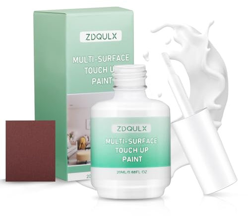 White Touch Up Paint, White Paint Pen with Sandpaper, Appliance Paint & Porcelain Touch Up Repair Kit, Multi Surface Paint Touch Up Pen for Walls, Door, Cabinets, Wood, Furniture, Interior & Exterior (White)