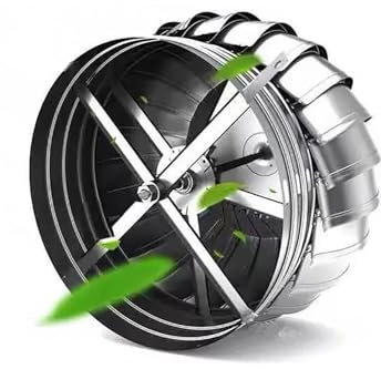 SARKEY Comignolo Girevole per Camini in Acciaio Inox, Aspiratore Fumi Cima A Sfera Girevole per Canna Fumaria, Cuscinetto Zincato Cappello Eolico alle Intemperie alla Ruggine(110mm/4.3in)