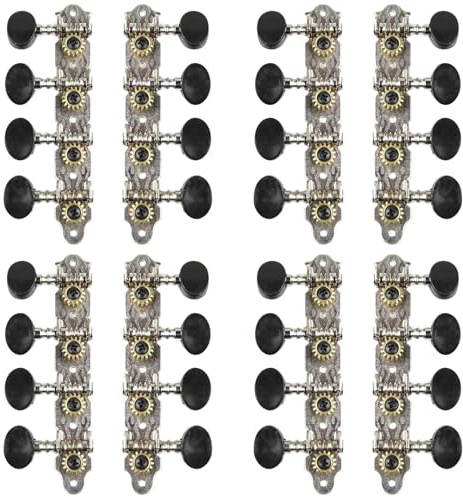 Oladfiop 4 Set 4L4R Mandolin Tuning Pegs Machine Heads String Tuning Pegs for 8 Strings Mandolin Instruments Accessory