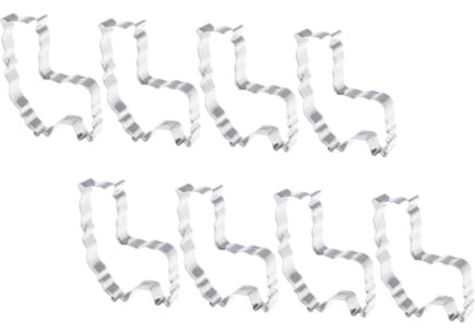 COLLBATH 8pezzi Stampini Biscotti Alpaca in Acciaio Resistente Al Calore Per Decorazioni Torte e Biscotti Facili Da Usare e Pulire Per Casa e Cucina