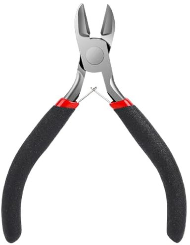 Drahtschneider, kleine Seitenschneider zum Basteln, bündige Schneidezange für Schmuckherstellung, Drahtzange, Blumendrahtschneider, Werkzeuge für florale Gitarrensaiten, Schnittbedürfnisse, Schwarz