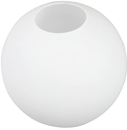 Garneck Opalglas Lampenschirm Kugel 15 Cm - Rundes Glas Für Leuchten Als Ersatz - Eleganter Lampenschirm in Weiß Für Stilvolle Beleuchtung Ideal Für Pendelleuchten Und Tischlampen