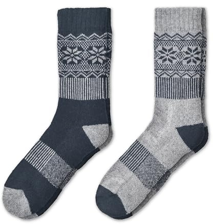 NORDIC Socks 2 Par, Merinoull Vandringsstrumpor, Outdoorstrumpor, Tekniska Anti-Blåsor Strumpor (DE/NL/SE/PL, Numerisk, 39, 42, Regelbunden, Regelbunden, Explorer)