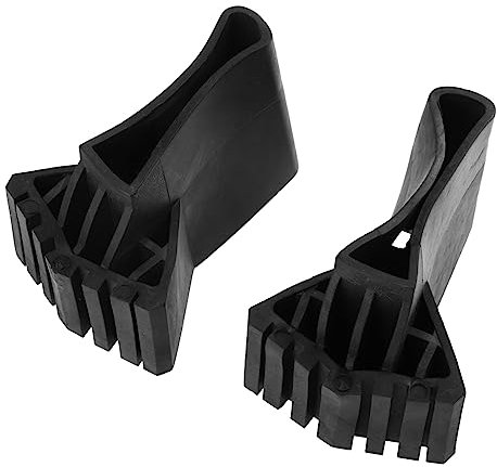 OSALADI 2pcs Folding Ladder Bamboo Joint Non-Skid Ladder Foot Cover Stair Pads for Protection