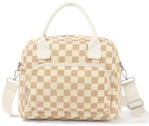 BuyCard sac isotherme repas femme – Boîte à déjeuner avec bandoulière réglable | Sac isotherme étanche et résistant à l'huile pour le travail, l'école, les pique-niques et les.