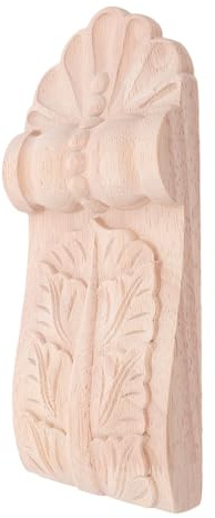 Holibanna Corbeaux Bois Sculpté Européens Supports Décoratifs Rustiques pour Étagères Appliques pour Portes et Colonnes Corbeaux Solides Bois Massif pour Îlots de Cuisine et Manteaux