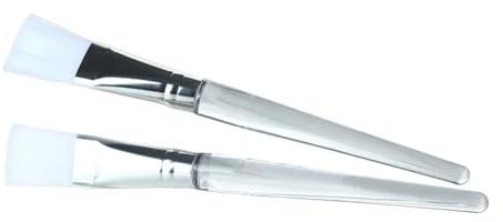 Gogogmee 2 piezas Cepillo Facial para Mascarillas Unidades Brochas Sintéticas para Aplicación Precisa Zonas Pequeñas Herramienta Profesional y Doméstica para Cuidado Facial