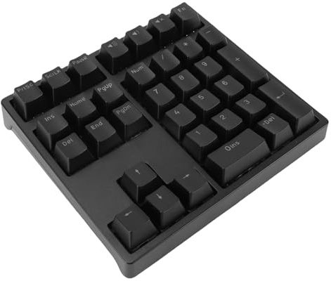 Bewinner Tastierino Numerico Meccanico, Tastierino Numerico Cablato con Interruttore Blu a 34 Tasti con Retroilluminazione RGB e Piedini Regolabili, per Mac OS Laptop PC Desktop (BLACK)