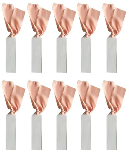 Dcfbkl Paquete de 10 prácticas tarjetas de asiento de mesa de boda, tarjeta de números de mesa, tarjeta de asiento de acrílico con cintas, cubierta protectora de película