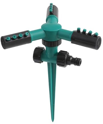 Vbvbip 12-Hole Automatic Rotating In-Ground Sprinkler for Lawn and Garden, Professional Sprinkler System with Adjustable for Large Yard Irrigation, Durable Water Sprayer for Efficient Outdoor Watering
