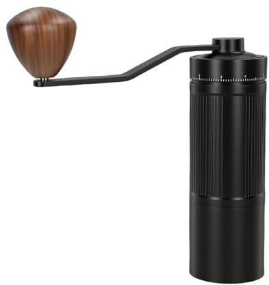 Cocoarm Molinillo de café Manual, Molinillo de café con Manivela 49 Ajustes Regulables, Muelas de Acero Inoxidable, Aleación de Aluminio de Grado Aeronáutico, Molienda Uniforme,